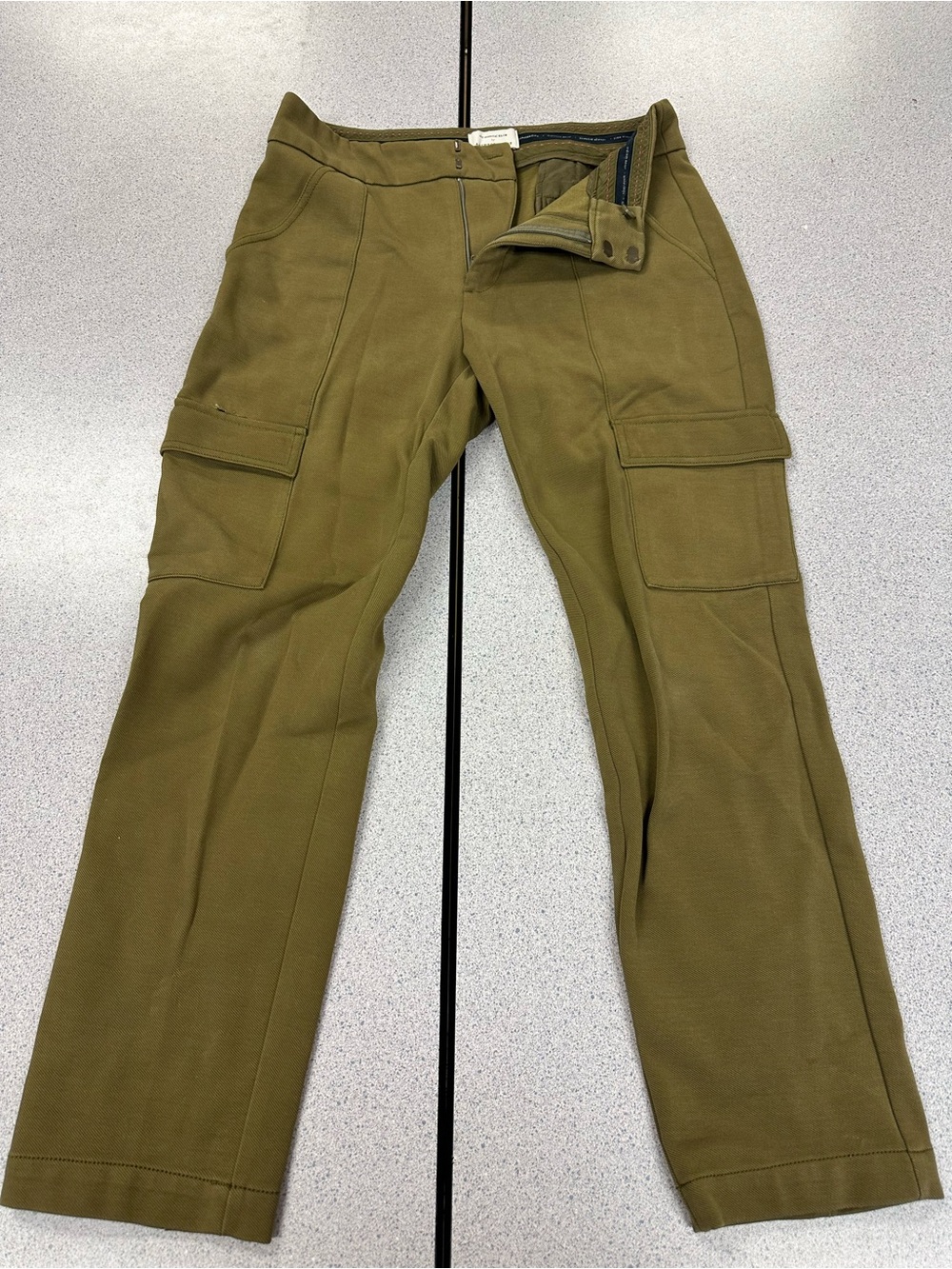 Anthropologie Olive Green Cargo Trousers